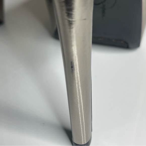 Jessica Simpson Silver Party, Evening, Prom, Formal Platform Stiletto High Heel - Picture 10 of 14